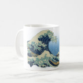 Great Wave langs Kanagawa Koffiemok (Voorkant links)