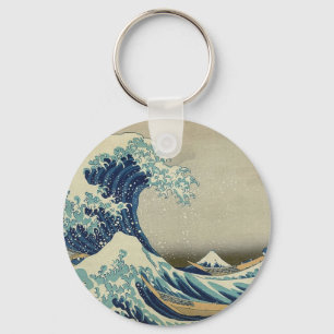 Great Wave langs Kanagawa Sleutelhanger