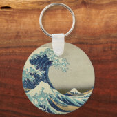 Great Wave langs Kanagawa Sleutelhanger (Voorkant)