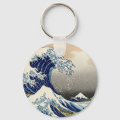 Great Wave langs Kanagawa Sleutelhanger (Voorkant)