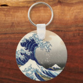 Great Wave langs Kanagawa Sleutelhanger (Voorkant)