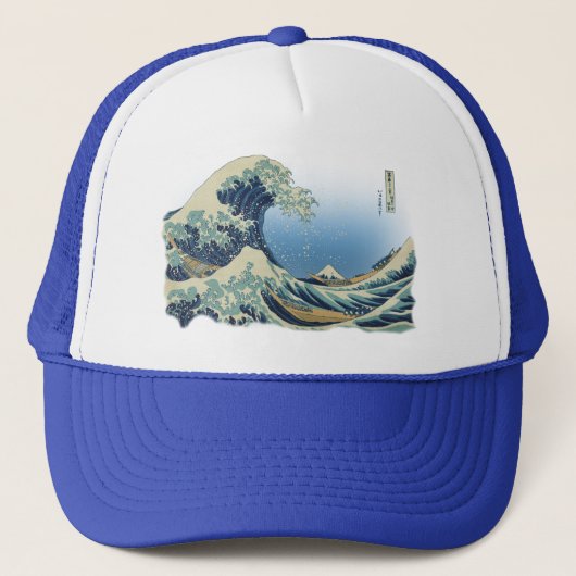Great Wave langs Kanagawa Trucker Pet (Voorkant)