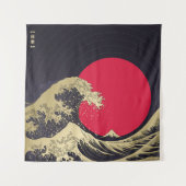 "Great Wave of kanagawa". Hokusai, Japanese wave i Wandkleed (Voorkant)