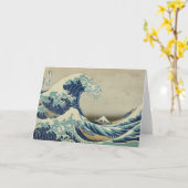 Great Wave of Kanagawa - Hokusai Kaart (Gele Bloem)