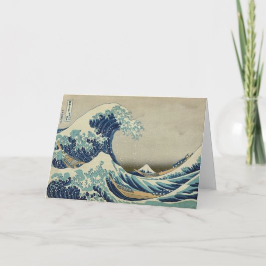 Great Wave of Kanagawa - Hokusai Kaart (Voorkant)