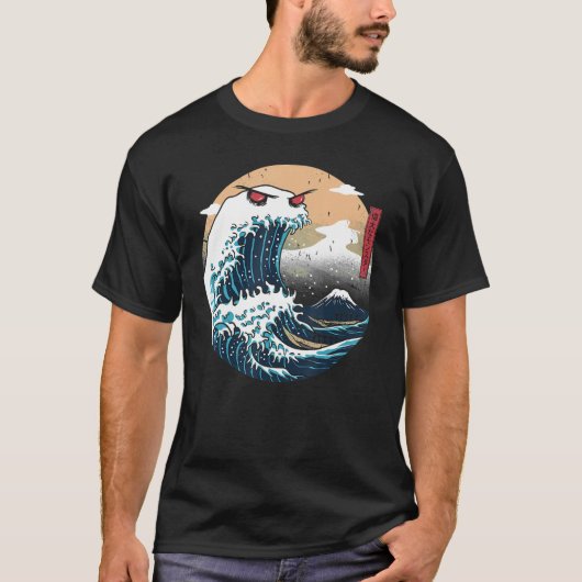 Great Wave Off Kanagawa Cookiegawa Japanese Aesthe T-shirt (Voorkant)