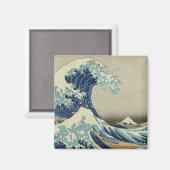 "Great Wave off Kanagawa" door Hokusai magnet (Voorkant / Achterkant)