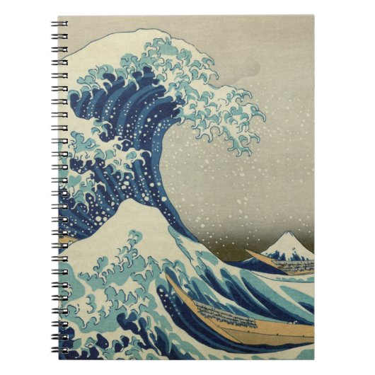 "Great Wave off Kanagawa" door Hokusai Notitieboek (Voorkant)