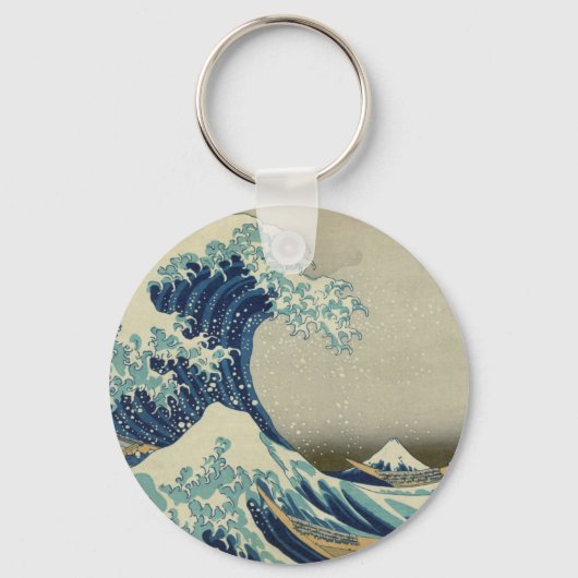 "Great Wave off Kanagawa" door Hokusai Sleutelhanger (Voorkant)