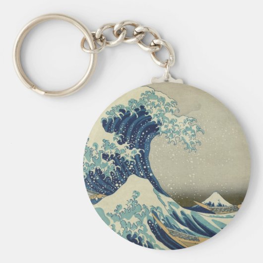 "Great Wave off Kanagawa" door Hokusai Sleutelhanger (Voorkant)