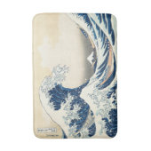 Great Wave Off Kanagawa Hokusai  Japans Badmat (Voorkant Verticaal)