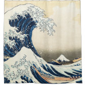 Great Wave Off Kanagawa Hokusai  Japans Douchegordijn (Voorkant)