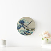 Great Wave off Kanagawa - Hokusai Ronde Klok (Huis)