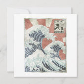 Great Wave Off Kanagawa Japanese Aesthetic Art Kaart (Voorkant)