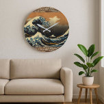Great Wave Off Kanagawa Japanese Ukiyo-e Art Grote Klok<br><div class="desc">Few artworks in history have captured the imagination of the world like The Great Wave off Kanagawa, the legendary masterpiece created by the renowned Japanese artist Katsushika Hokusai. Known for its dramatic motion and timeless symbolism, this iconic image has transcended centuries and cultures to become one of the most recognized...</div>