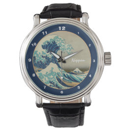 Great Wave off Kanagawa & Japans Kunsthorloge Japa Horloge