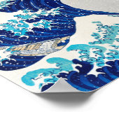 Great Wave off Kanagawa - Katsushika Hokusai - Art Poster (Hoek)