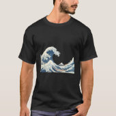 Great Wave Off Kanagawa Katsushika Hokusai Surfen T-shirt (Voorkant)