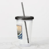Great Wave off Kanagawa & Mount Fuji Japan Zee Acryl Drinkbeker (Links)