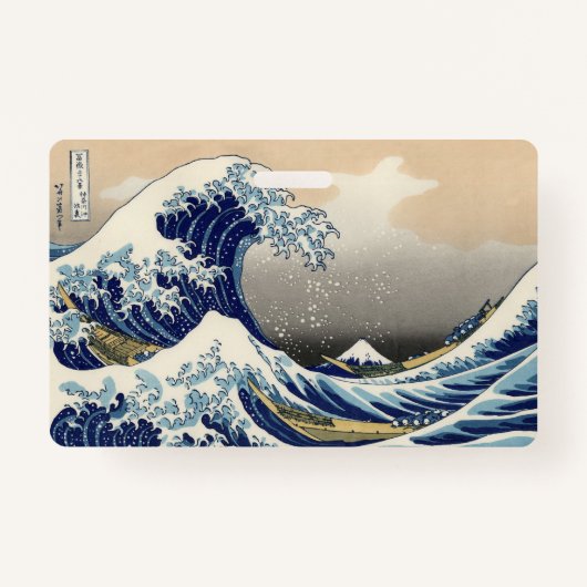 Great Wave off Kanagawa & Mount Fuji Japan Zee Badge (Voorkant)