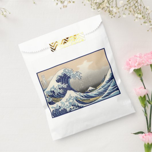Great Wave off Kanagawa & Mount Fuji Japan Zee Bedankzakje (Gezegeld)