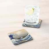 Great Wave off Kanagawa & Mount Fuji Japan Zee Bier Onderzetter (Rechterzijde)