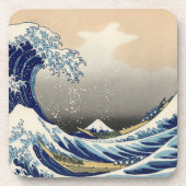 Great Wave off Kanagawa & Mount Fuji Japan Zee Bier Onderzetter (Voorkant)