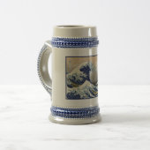 Great Wave off Kanagawa & Mount Fuji Japan Zee Bierpul (Voorkant links)