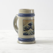 Great Wave off Kanagawa & Mount Fuji Japan Zee Bierpul (Voorkant links)