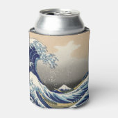 Great Wave off Kanagawa & Mount Fuji Japan Zee Blikjeskoeler (Blikje Voorkant)