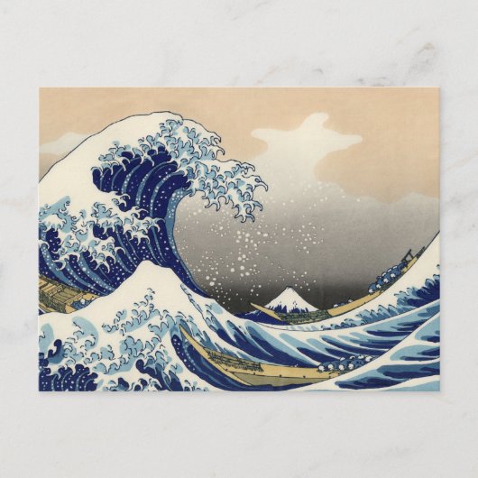 Great Wave off Kanagawa & Mount Fuji Japan Zee Briefkaart (Voorkant)