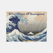 Great Wave off Kanagawa & Mount Fuji Japan Zee Fleece Deken (Voorkant (Horizontaal))