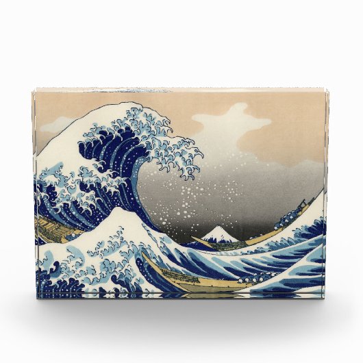 Great Wave off Kanagawa & Mount Fuji Japan Zee Fotoblokken (Voorkant)