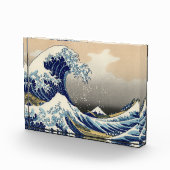 Great Wave off Kanagawa & Mount Fuji Japan Zee Fotoblokken (Rechts)