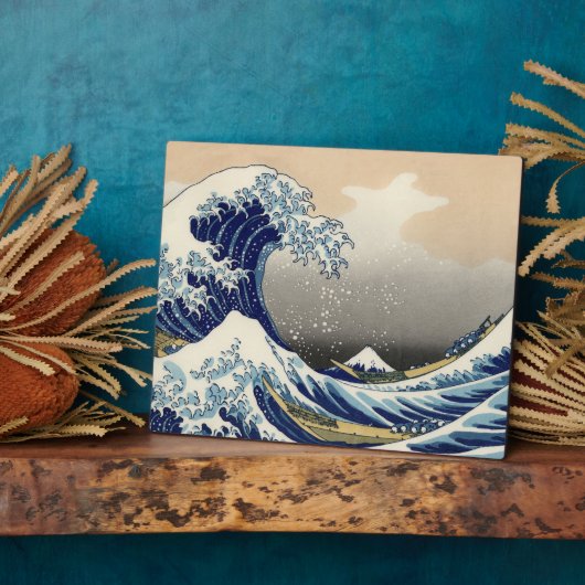 Great Wave off Kanagawa & Mount Fuji Japan Zee Fotoplaat (Zijkant)