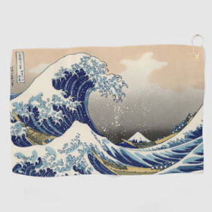 Great Wave off Kanagawa & Mount Fuji Japan Zee Golfhanddoek