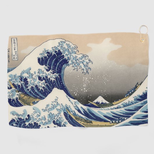 Great Wave off Kanagawa & Mount Fuji Japan Zee Golfhanddoek (Horizontaal)