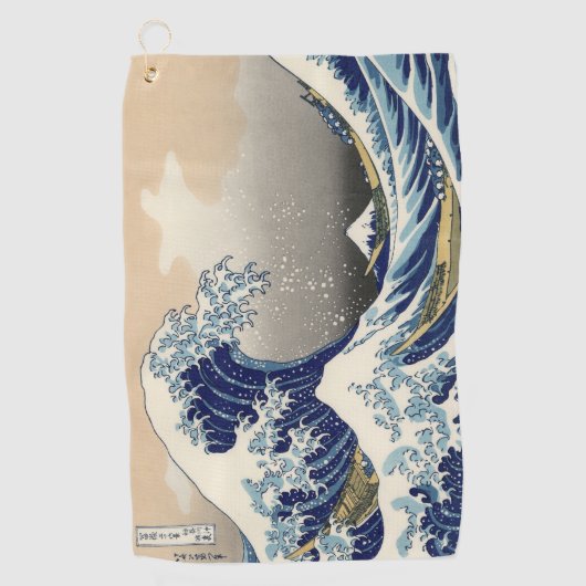 Great Wave off Kanagawa & Mount Fuji Japan Zee Golfhanddoek (Voorkant)