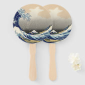 Great Wave off Kanagawa & Mount Fuji Japan Zee Handwaaier (Voorkant en achterkant)