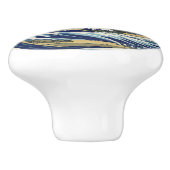 Great Wave off Kanagawa & Mount Fuji Japan Zee Keramische Knop (Zijkant)