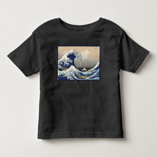 Great Wave off Kanagawa & Mount Fuji Japan Zee Kinder Shirts (Voorkant)