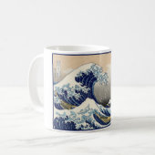 Great Wave off Kanagawa & Mount Fuji Japan Zee Koffiemok (Voorkant links)