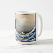 Great Wave off Kanagawa & Mount Fuji Japan Zee Koffiemok (Voorkant rechts)