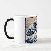 Great Wave off Kanagawa & Mount Fuji Japan Zee Magische Mok (Links)
