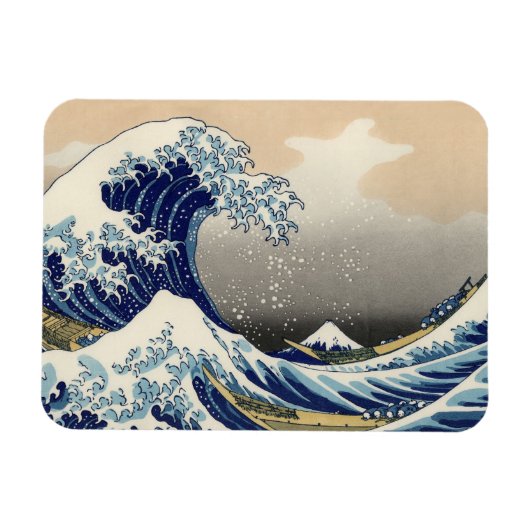 Great Wave off Kanagawa & Mount Fuji Japan Zee Magneet (Horizontaal)