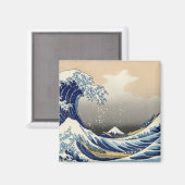 Great Wave off Kanagawa & Mount Fuji Japan Zee Magneet (Voorkant / Achterkant)