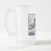 Great Wave off Kanagawa & Mount Fuji Japan Zee Matglas Bierpul (Links)