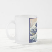 Great Wave off Kanagawa & Mount Fuji Japan Zee Matglas Koffiemok (Links)