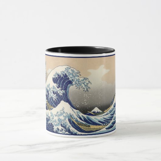 Great Wave off Kanagawa & Mount Fuji Japan Zee Mok (Midden)
