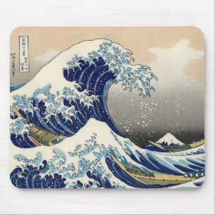 Great Wave off Kanagawa & Mount Fuji Japan Zee Muismat